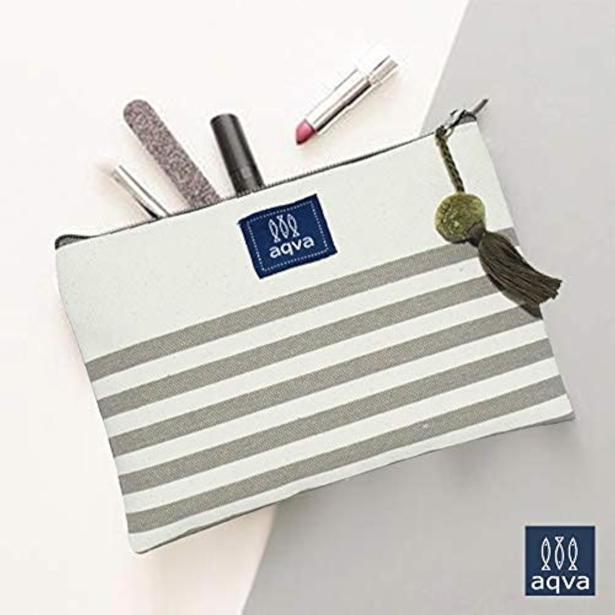 Eco-Friendly Cotton Canvas Multi-Function Pouch Set of 2